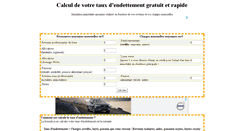 Desktop Screenshot of calcul-taux-endettement.fr